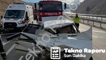 Denizli’de Feci Kaza: Kamyona Arkadan Çarpan Araçta 1 Ölü, 1 Yaralı