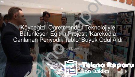 Köyceğizli Öğretmenden Çığır Açan Proje: Karekodla Canlanan Periyodik Tablo Ödüle Layık Görüldü