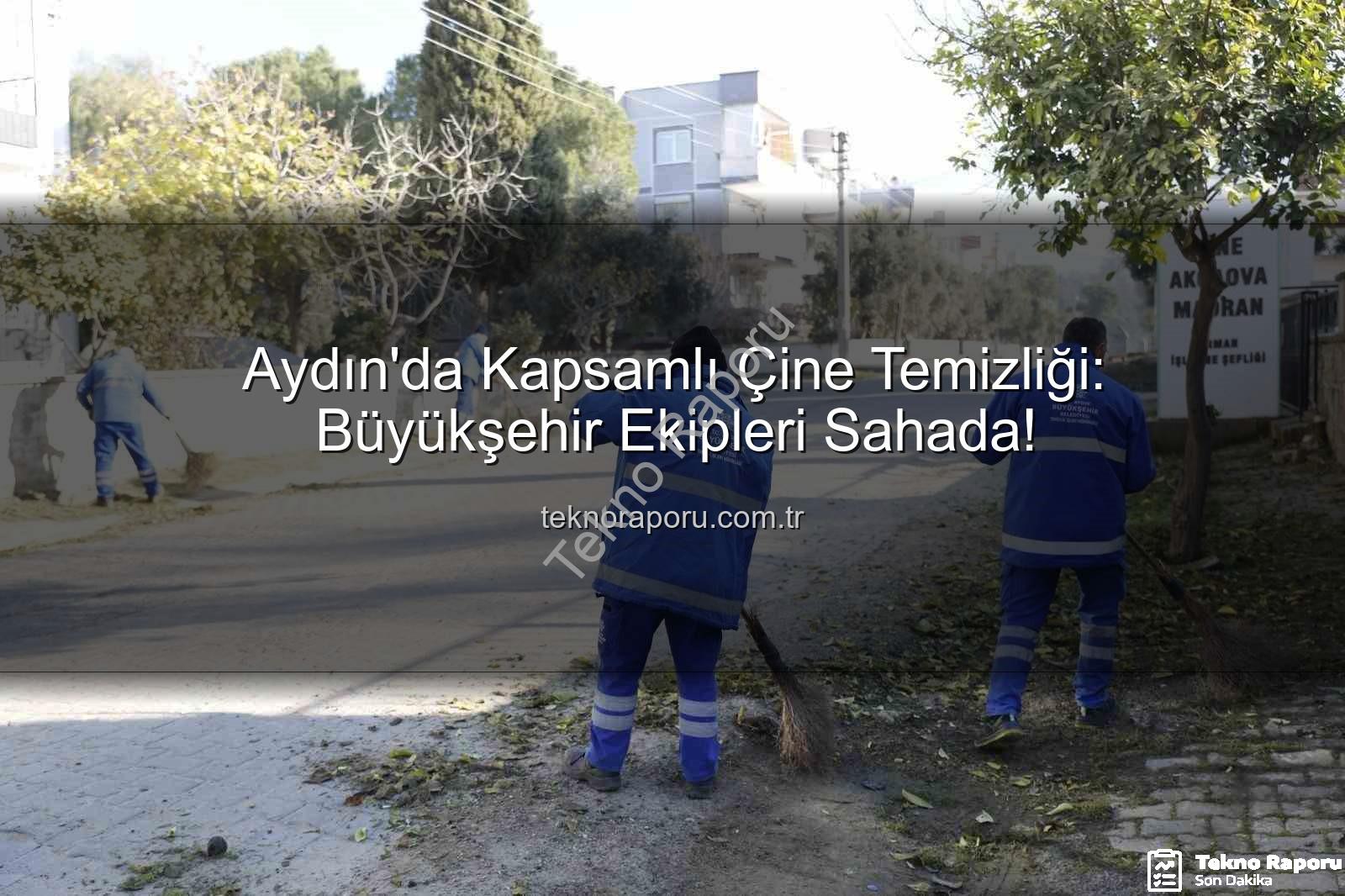 Çine temizlik - Aydın'da Kapsamlı Çine Temizliği: Büyükşehir Ekipleri Sahada!